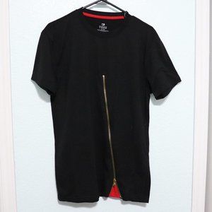 Zipper front t-shirt